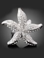 thumb Personalized Exaggerated Starfish Alloy Ring 0