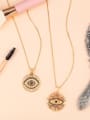thumb Copper With Cubic Zirconia Fashion Evil Eye Necklaces 3