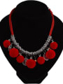 thumb Retro style Pompon Ancient Coins Alloy Necklace 1