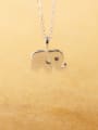 thumb Simple Little Elephant Silver Necklace 2