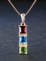 thumb Colorful Natural Stones S925 Silver Pendant 2