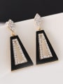 thumb Fashion Cubic Rhinestones Geometrical Alloy Acrylic Drop Earrings 0