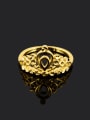 thumb Creative Crown Shaped 24K Gold Plated Copper Ring 1
