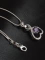 thumb Fashion Hollow Heart Cubic Zirconias Necklace 3