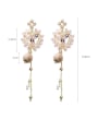 thumb Alloy With Rose Gold Plated Trendy Chain Drop Earrings 2
