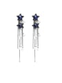 thumb Alloy With Gun Plated Vintage Artificial Pearl Tassel Earrings 0