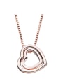 thumb Heart-shaped Rose Gold Necklace 0