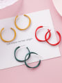 thumb Alloy With Gold Plated Simplistic Geometric Hoop Earrings 0