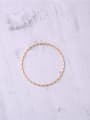 thumb Titanium With Gold Plated Simplistic Twist Round Bangles 3