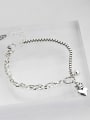 thumb Vintage Sterling Silver With Antique Silver Plated Vintage Heart Bracelets 2