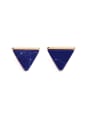 thumb Lovely Triangular Synthetic Stones  Alloy stud Earring 0