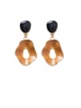 thumb Alloy With Rose Gold Plated Simplistic Geometric Drop Earrings 0