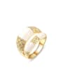 thumb Exquisite 18K Gold Scarf Shaped Opal Ring 0
