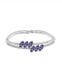 thumb Simple Two-band Marquise austrian Crystals Bracelet 3