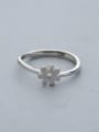 thumb Women Elegant 925 Silver Flower Ring 0