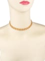 thumb Copper With 14k Gold Plated Delicate Flower Necklaces 1