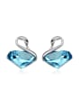 thumb Fashion austrian Crystal-accented Swan Alloy Stud Earrings 1
