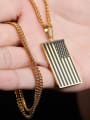 thumb Creative Stars and Stripes Titanium Necklace 2