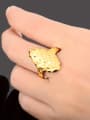 thumb Women Delicate 24K Gold Plated Diamond Shaped Ring 2