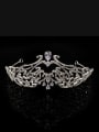 thumb Luxury  Micro Pave Zircons Crown-shape Copper Hair Accessories 0
