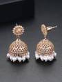 thumb Copper With Gold Plated Fashion Statement Party Stud Earrings 2