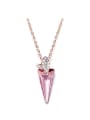 thumb Triangle-shaped Crystal Necklace 0