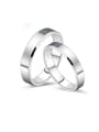 thumb 925 Sterling Silver With Glossy  Simplistic  Wildd Loves Rings 0