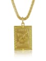 thumb Women Delicate Square Shaped 24K Gold Plated Necklace 0