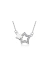 thumb Double Star Simple Style Women Necklace 0