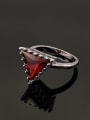 thumb Simple Triangle AAA Zircon Copper Ring 2