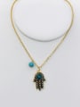 thumb Copper With 18k Gold Plated Trendy Necklaces & Pendants 0