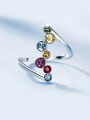 thumb austrian Crystals Colorful Statement Ring 0