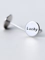 thumb Women Fresh Round Shaped S925 Silver Stud Earrrings 0