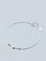 thumb S925 silver sweet heart-shaped bracelet and anklet 0