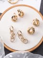 thumb Alloy With Gold Plated Fashion Geometric Stud Earrings 0