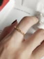 thumb Sterling Silver plated 18K-gold ring 1