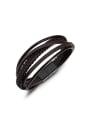 thumb Fashion Multi-band Artificial Leather Bracelet 0