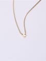 thumb Titanium With Gold Plated Simplistic Moon Necklaces 0