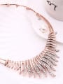 thumb Alloy Rose Gold Plated Fashion Rhinestones Two Pieces Jewelry Set 1