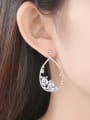 thumb Copper inlaid AAA cubic zirconia  Water-Drop bling bling Stud earring 1