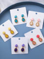 thumb Alloy With Rose Gold Plated Fashion Water Drop Drop Earrings 2
