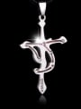 thumb Stainless Steel With Personality Geometric anchor Necklaces 0