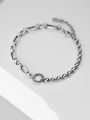 thumb 925 Sterling Silver With Antique Silver Plated Vintage Round Bracelets 1