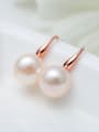 thumb Copper With Platinum Plated Fashion Round Hook Earrings 1