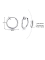 thumb 316L Surgical Steel With Smooth Simplistic  Round Hoop Earrings 3