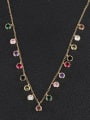 thumb Copper With  Cubic Zirconia Fashion Charm Beaded Necklaces 2