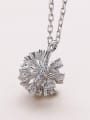 thumb Platinum Plated Flower Necklace 2