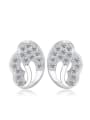 thumb Zircons Cabbage Lady Elegant Stud Earrings 0