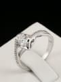 thumb Personality Wedding Accessories Ring with Shining Zircon 2