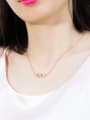 thumb Copper With Rose Gold Plated Simplistic with infinite Necklaces 1